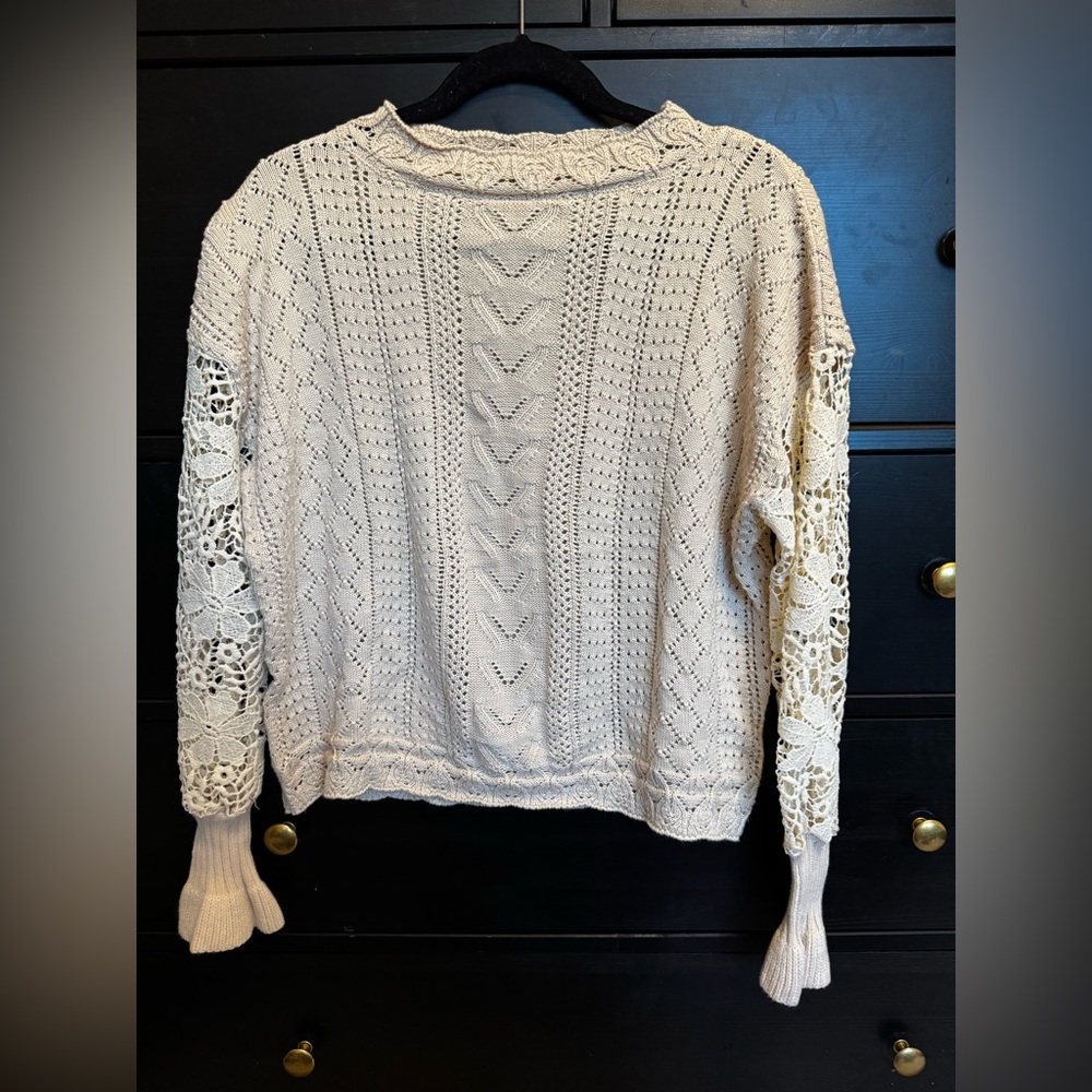 Cream Cable Knit Sweater